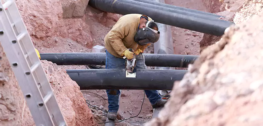 Cast Iron Sewer Pipe Replacement in Austintown